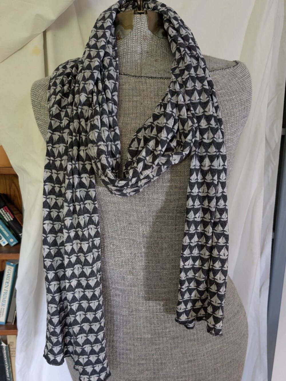 cotton sailboat SCARF cotton